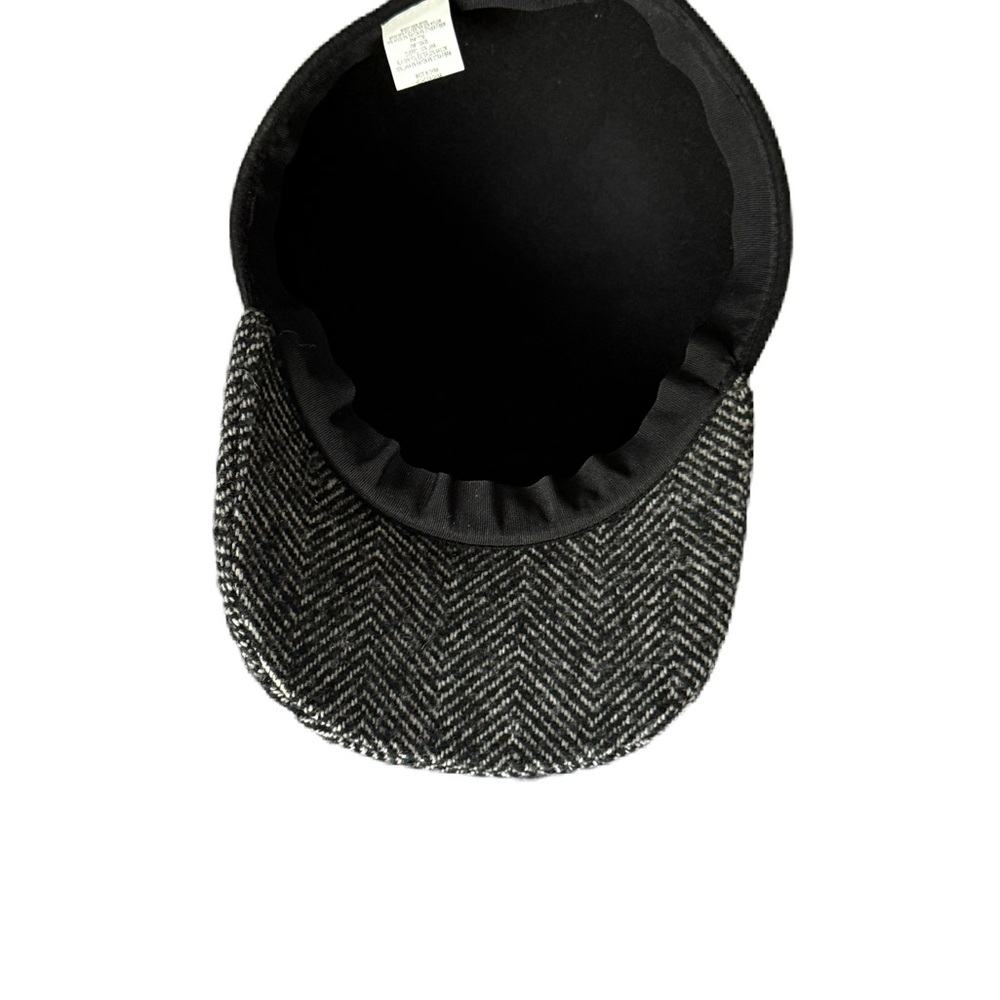 Black and Gray Herringbone Cap - Picture 3 of 8